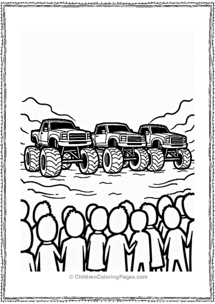 Monster Jam Trucks At The Rally Free PDF Printable