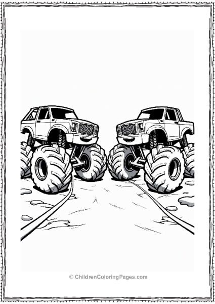 Monster Jam Trucks Race Challenge Free PDF Printable