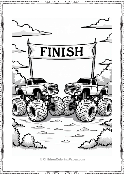 Monster Jam Trucks Showdown Free PDF Printable