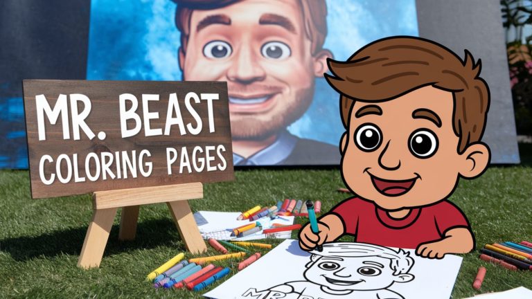 Mr Beast Coloring Pages