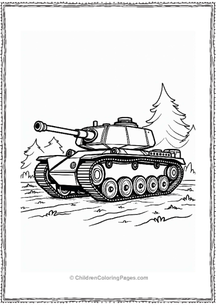Multi Tread Tank On Flat Surface Free PDF Printable