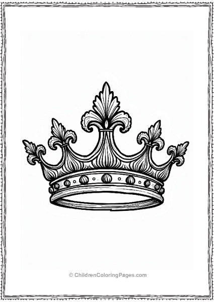Ocean Wave Crown Design Free PDF Printable
