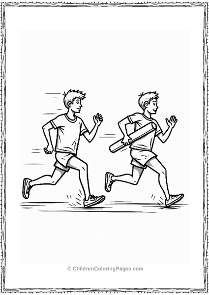 Olympic Relay Baton Exchange Free PDF Printable