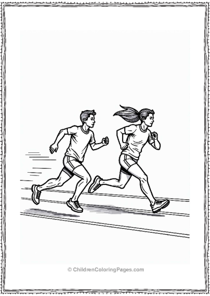 Olympic Relay Race Final Stretch Free PDF Printable