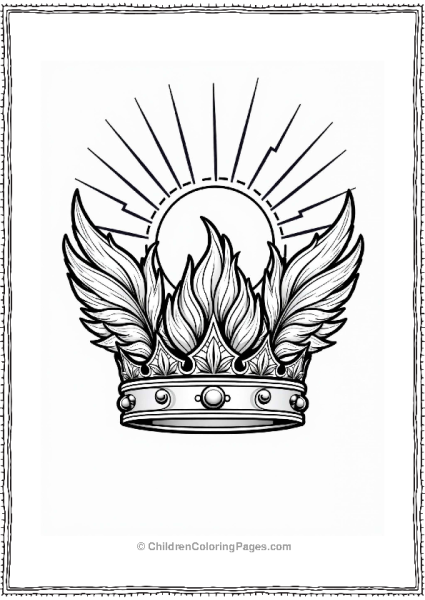 Phoenix Crown At Sunrise Free PDF Printable