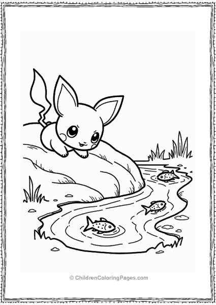 Pichu By The Gentle Stream Free PDF Printable