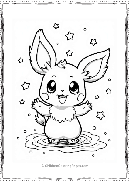Pichu Catching Falling Stars Free PDF Printable