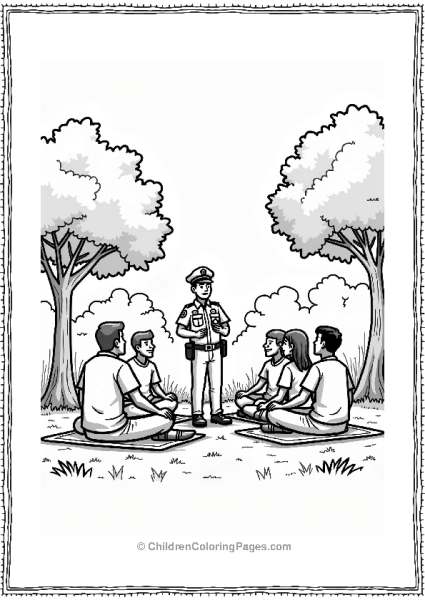 Police Community Meeting In The Park 1 Free PDF Printable