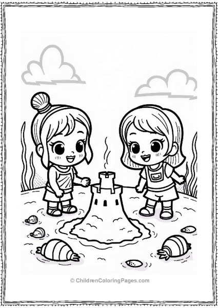 Polly Pocket Lila And Shani Building A Sandcastle Free PDF Printable