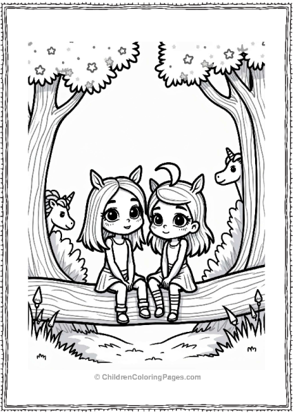 Polly Pocket Lila And Shani In A Mystical Forest Free PDF Printable