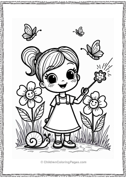 Polly Pocket Lila In A Flower Garden Free PDF Printable
