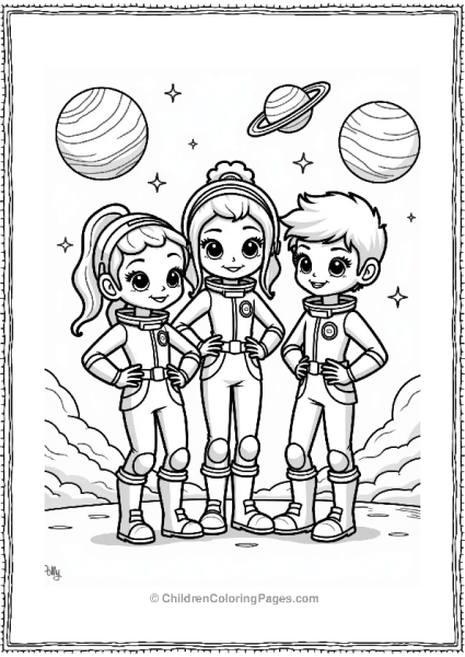 Polly Pocket Lila Shani And Nicholas As Space Explorers Free PDF Printable