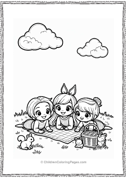 Polly Pocket Lila Shani And Nicholas Imagining Shapes In The Grass Free PDF Printable