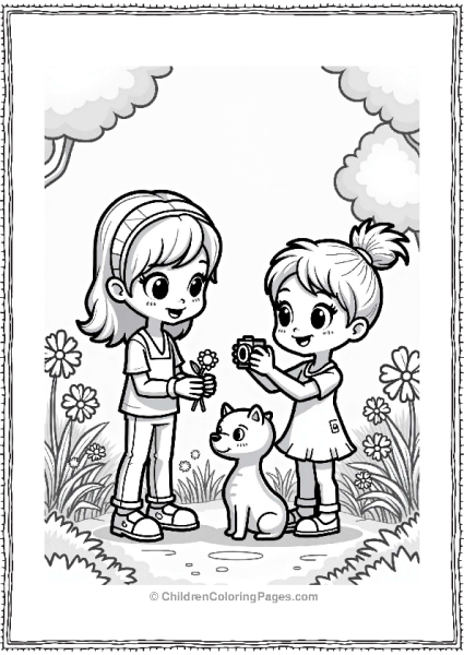 Polly Pocket Lila Shani And Nicholas In The Park Free PDF Printable