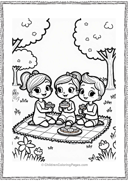 Polly Pocket Lila Shani And Nicholas On A Picnic Free PDF Printable