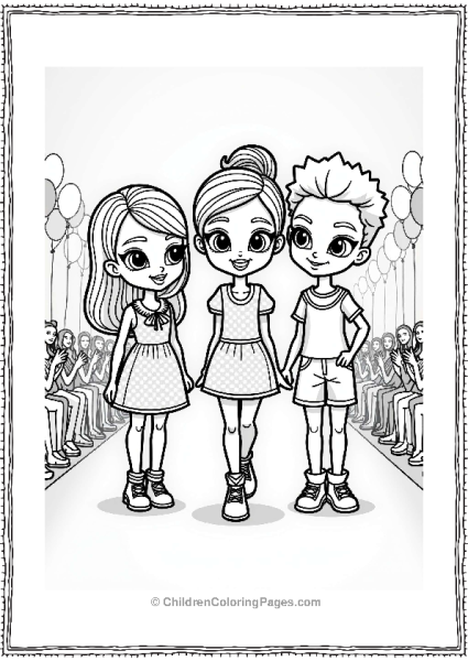 Polly Pocket Lila Shani And Nicholas On The Runway Free PDF Printable