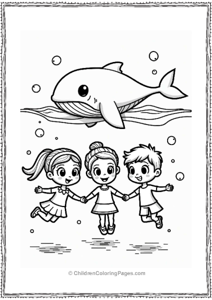 Polly Pocket Lila Shani And Nicholas With A Whale Free PDF Printable