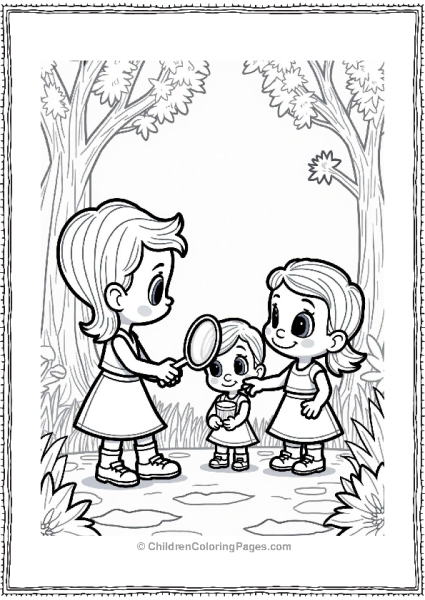 Polly Pocket Nicholas Examining A Flower In The Forest Free PDF Printable