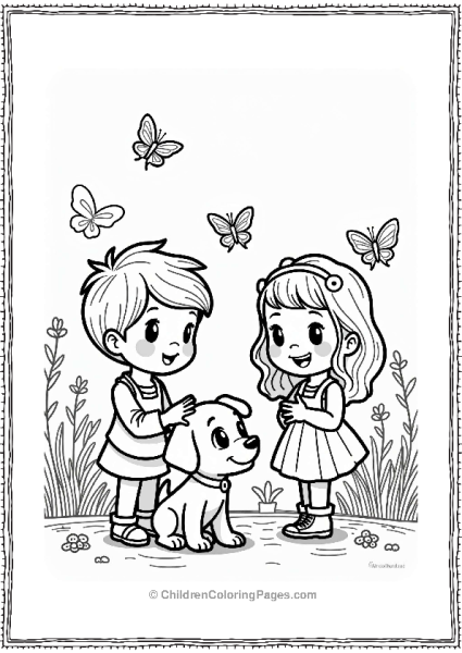 Polly Pocket Nicholas Playing With A Puppy Free PDF Printable