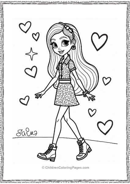 Polly Pocket Shanis Chic Outfit On The Runway Free PDF Printable