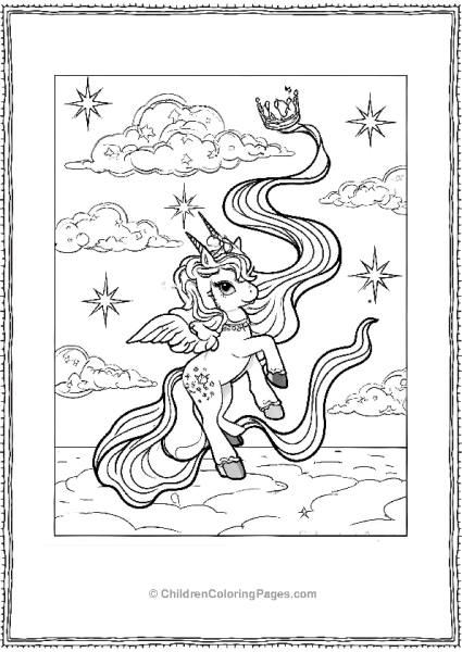 Princess Luna And Her Long Hair Free PDF Printable