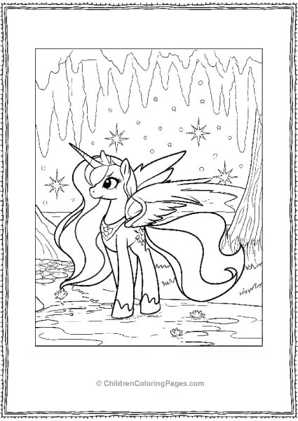 Princess Luna With Wing Free PDF Printable