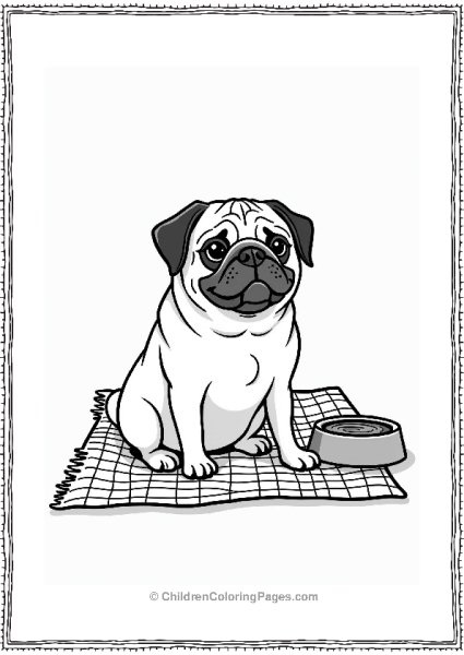Pug Dogs After Sports Picnic Free PDF Printable