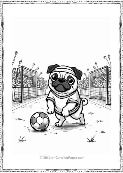 Pug Soccer Game Free PDF Printable