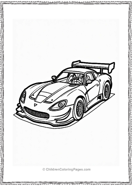 Race Car With Fire Extinguisher Free PDF Printable