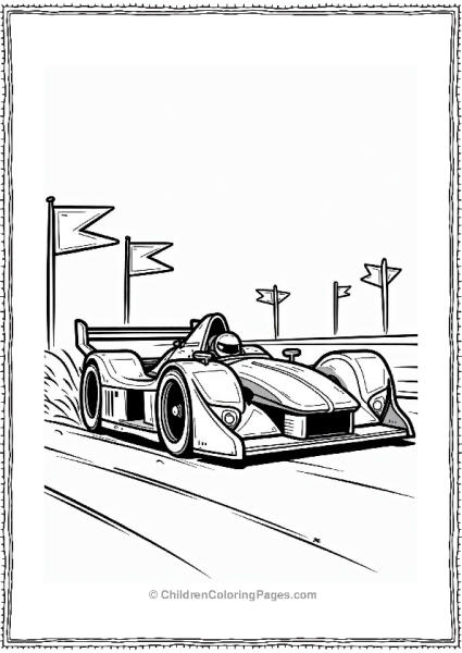 Race Car With Rocket Boosters Free PDF Printable