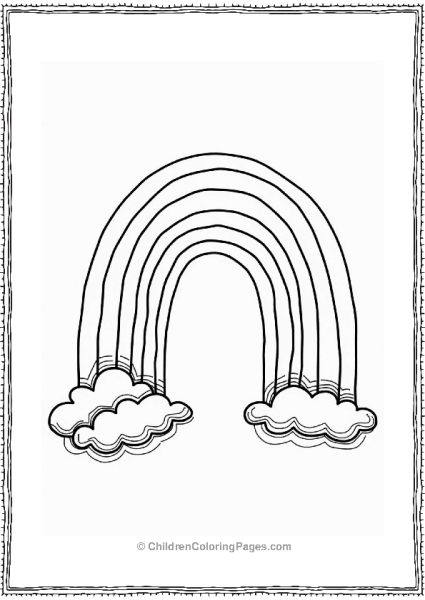 Rainbow And Musical Notes Illustration Free PDF Printable