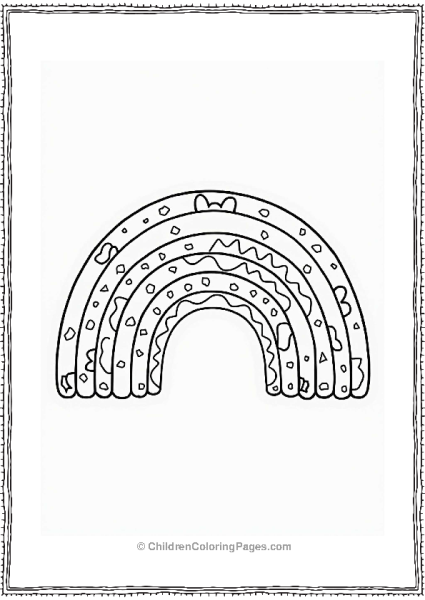 Rainbow Coloring Activity For Kids Free PDF Printable