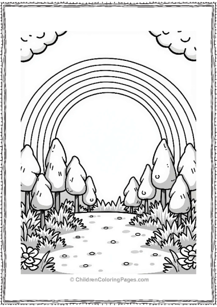 Rainbow In A Fairy Tale Forest Free PDF Printable