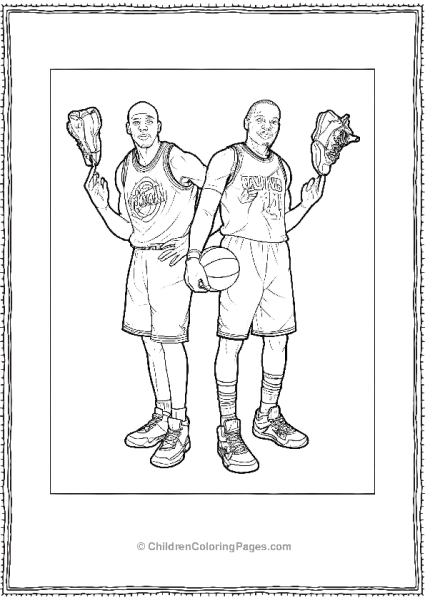 Realistic Tune Squad Michael Jordan And LeBron James Free PDF Printable