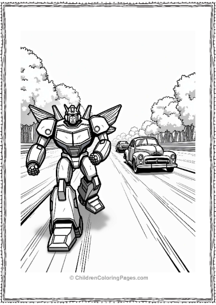Rescue Bots Bumblebee At A Vintage Race Free PDF Printable