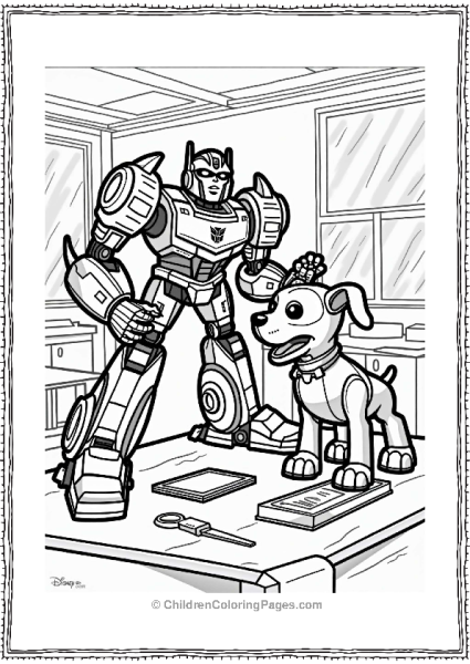 Rescue Bots Bumblebee Building A Robot Dog Free PDF Printable