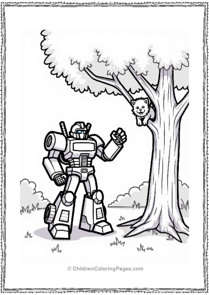 Rescue Bots Heatwave And Blades Rescue A Kitten Free PDF Printable