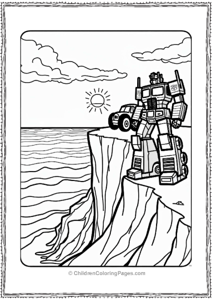 Rescue Bots Optimus Prime By The Sea Free PDF Printable
