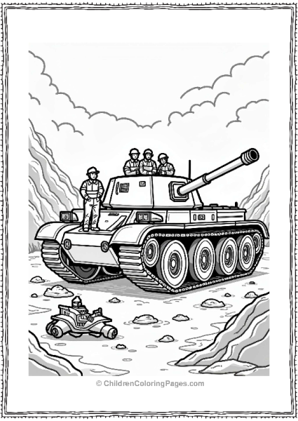 Rescue Tank At A Disaster Site Free PDF Printable