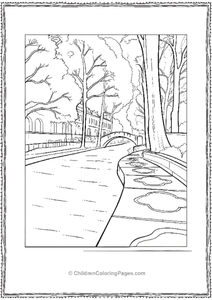 Riverwalk In Black And White Texas Free PDF Printable