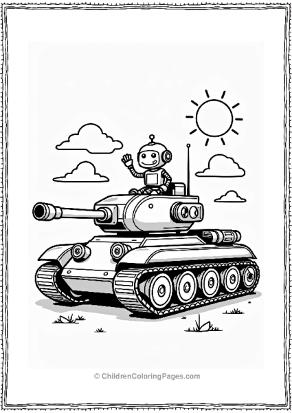 Robot Tank With Pilot Free PDF Printable