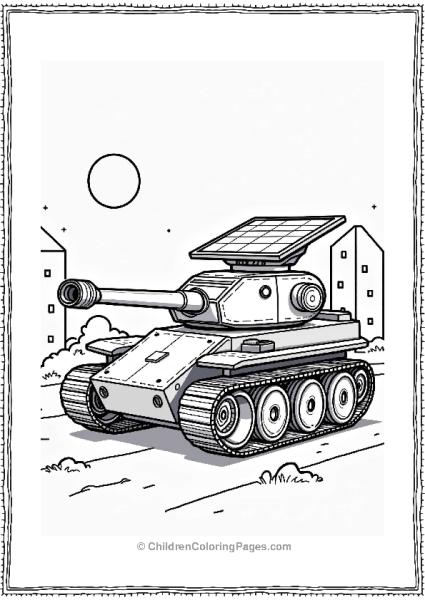 Robotic Tank With Solar Panels Free PDF Printable