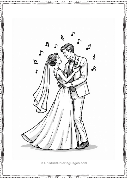 Romantic First Dance At The Wedding Free PDF Printable