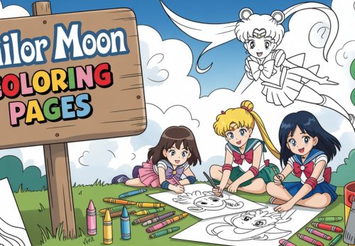 Sailor Moon Coloring Pages – Free PDF Printables 🌙✨🧠👧