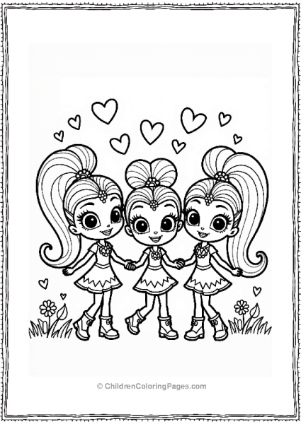 Shimmer And Shine Leah And The Genies Celebrating Friendship Day Free PDF Printable