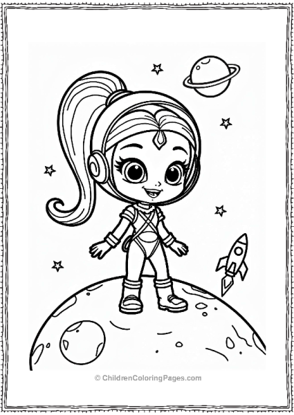 Shimmer And Shine Leah The Space Explorer In Shimmer And Shine Free PDF Printable
