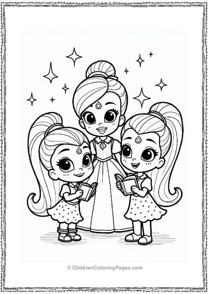 Shimmer And Shine Leah With Shimmer And Shines Magic Book Free PDF Printable