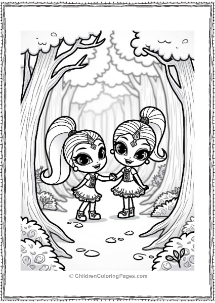 Shimmer And Shine Leahs Adventure In The Enchanted Forest Free PDF Printable