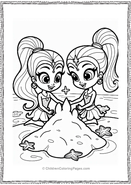 Shimmer And Shine Shimmer And Shine At The Beach Free PDF Printable