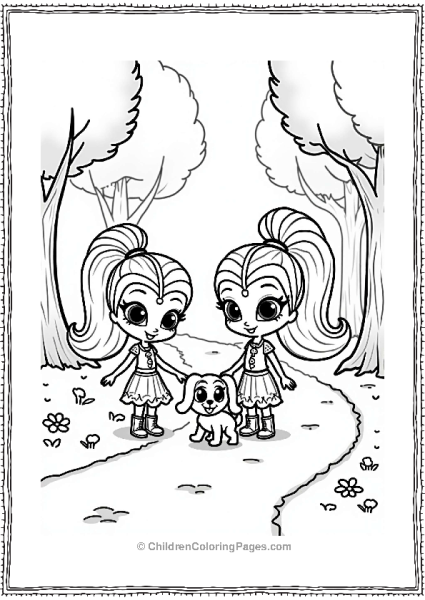 Shimmer And Shine Shimmer And Shine Helping A Lost Puppy Free PDF Printable